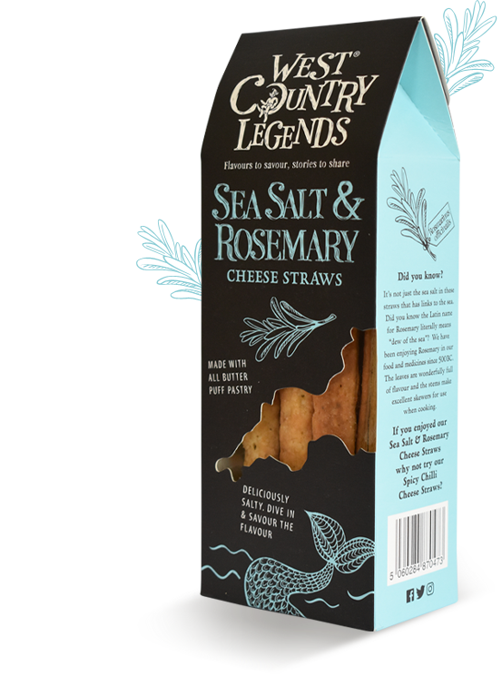 Sea Salt & Rosemary Cheese Straws 100g